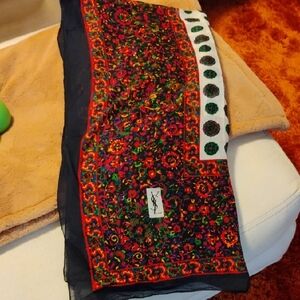 Yves Saint Laurent Multicolor Floral Scarf
